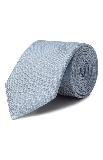 Мужской галстук BOSS голубого цвета, арт. 50512538 | Фото 1 (Материал: Текстиль, Шелк, Синтетический материал; Материал сплава: Проставлено; Нос: Не проставлено)