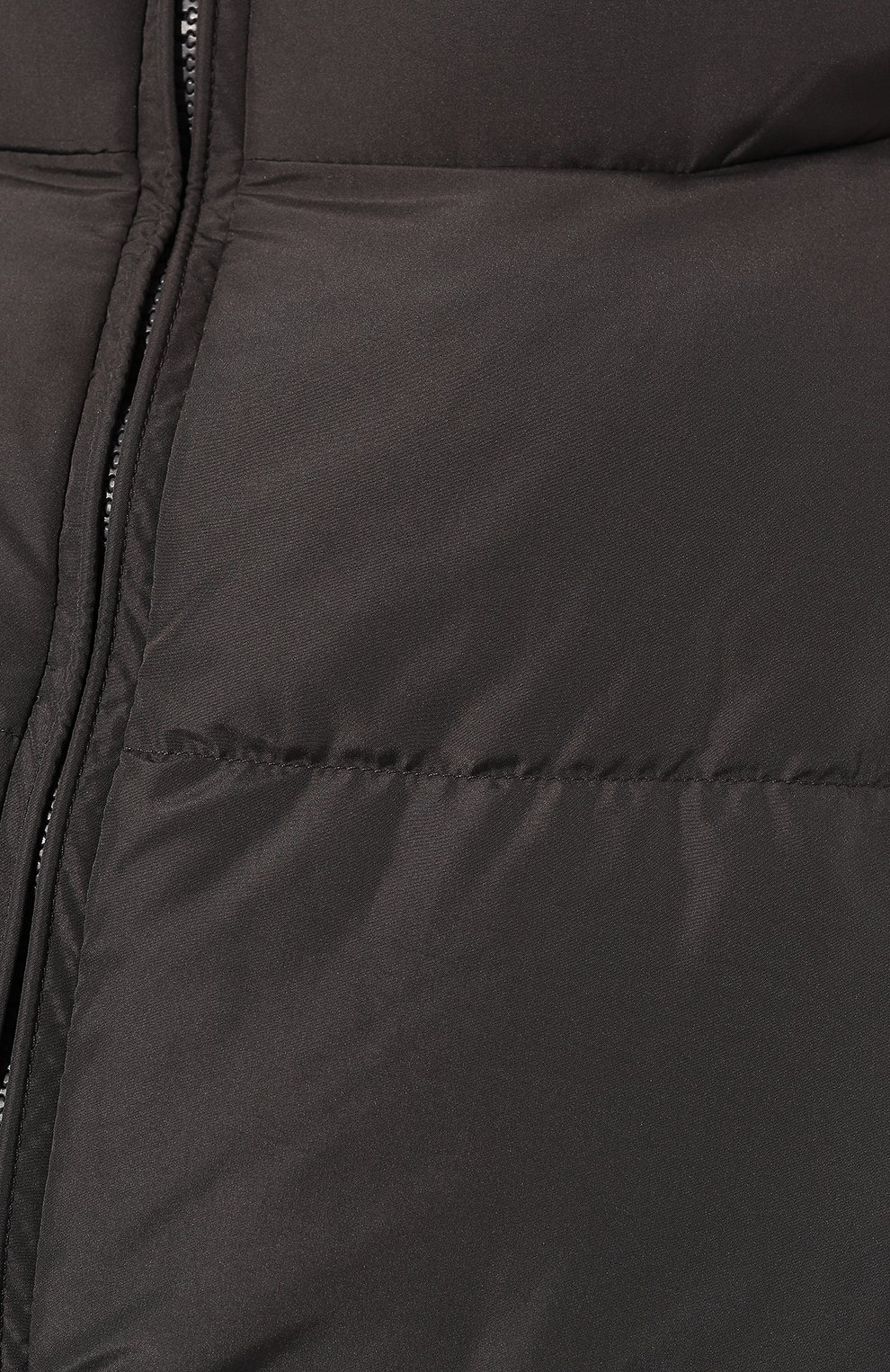 Женский пуховик BACON темно-серого цвета, арт. CL0UD 105 | Фото 5 (Кросс-КТ: Куртка, Пуховик; Рукава: Длинные; Длина (верхняя одежда): До колена; Материал внешний: Синтетический материал; Материал сплава: Проставлено; Материал подклада: Синтетический материал; Драгоценные камни: Проставлено; Материал утеплителя: Пух и перо; Стили: Кэжуэл)