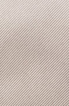 Мужской шелковый галстук BRIONI серого цвета, арт. 062H/PZ418 | Фото 3 (Материал: Текстиль, Шелк; Принт: Без принта; Материал сплава: Проставлено; Нос: Не проставлено)