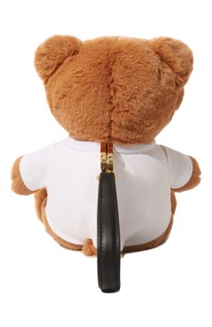 Женская сумка teddy MOSCHINO коричневого цвета, арт. A7528/8216 | Фото 6 (Тематический товар: Teddy Bear; Сумки-технические: Сумки top-handle; Материал: Текстиль; Размер: small)