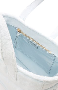 Женский сумка-тоут MIU MIU голубого цвета, арт. 5BG237-2DPO-F0012-OOO | Фото 5 (Сумки-те хнические: Сумки-шопперы; Ремень/цепочка: На ремешке; Материал: Текстиль; Размер: large)