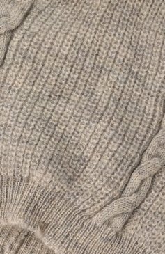 Детского кашемировая шапка BABY T серого цвета, арт. 23AIC804CUP | Фото 3 (Материал: Текстиль, Кашемир, Шерсть; Материал сплава: Проставлено; Нос: Не проставлено)
