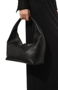 Женская сумка panier medium FRENZLAUER черного цвета, арт. S42 | Фото 2 (Сумки-технические: Сумки top-handle; Размер: medium; Материал: Натуральная кожа; Материал сплава: Проставлено; Драгоценные камни: Проставлено)