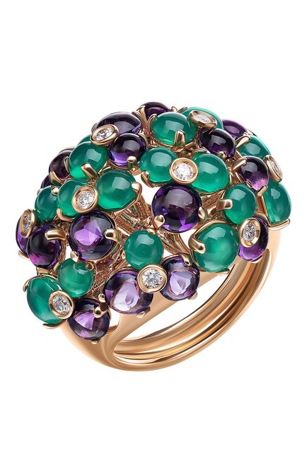 Женские кольцо UTOPIA бесцветн ого цвета, арт. JKA3RA | Фото 1 (Материал сплава: Розовое золото; Драгоценные камни: Другие)
