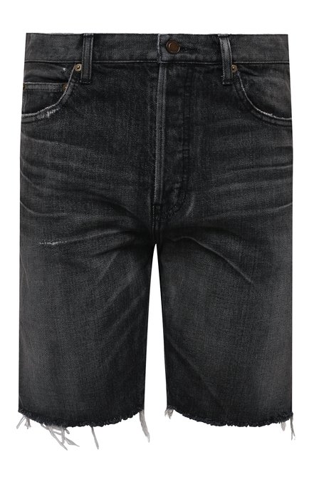 Мужские джинсовые шорты SAINT LAURENT темно-серого цвета по цене 71800 руб., арт. 638547/Y07KB | Фото 1