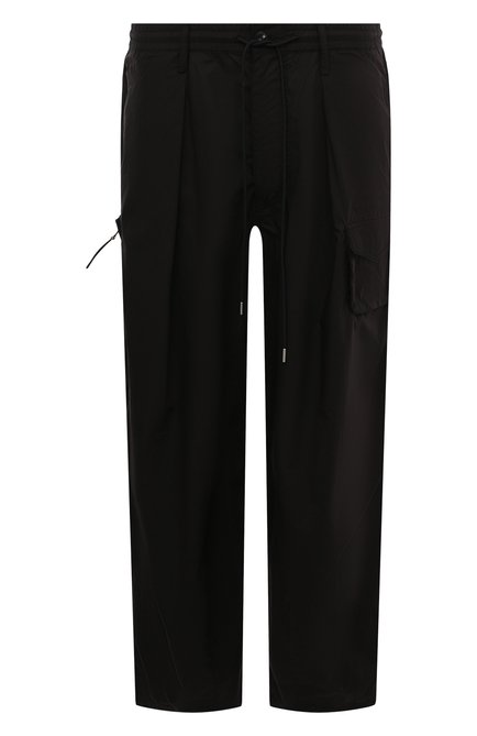 Мужские хлопковые брюки-карго EMPORIO ARMANI черного цвета по цене 41900 руб., арт. 6R1PP2/1NVZZ | Фото 1