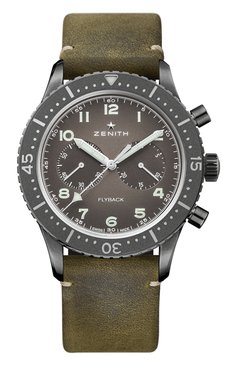 Мужские часы pilot cronometro tipo cp-2 flyback ZENITH бесцветного цвета, арт. 11.2240.405/21.C | Фото 1 (Механизм: Автомат; Материал корпуса: Сталь; Региональные ограничения белый список (Axapta Mercury): Не проставлено; Нос: Не проставлено; Цвет циферблата: Другое)