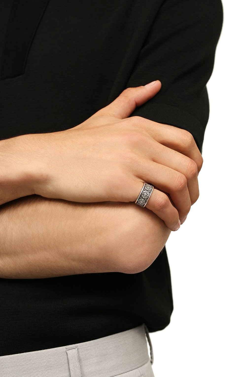 Мужское серебряное кольцо легенда GL JEWELRY серебряного цвета, арт. M700002-S97-01 | Фото 2 (Материал: Серебро)