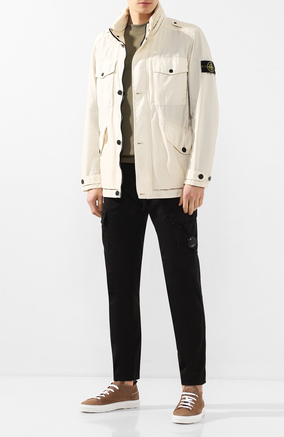 Мужская светло-бежевая куртка STONE ISLAND купить в интернет-магазине ЦУМ,  арт. 721543532