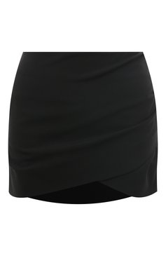 Женская юбка OFF-WHITE черного цвета, арт. OWCC153F22FAB0011000 | Фото 1 (Материал внешний: Шерсть, Синтетический материал; Стили: Гламурный; Длина Ж (юбки, платья, шорты): Мини; Женское Кросс-КТ: Юбка-одежда)