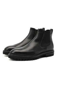 Мужские кожаные челси W.GIBBS черного цвета, арт. 7260004/2311 | Фото 1 (Материал внешний: Кожа; Материал утеплителя: Натуральный мех; Мужское Кросс-КТ: зимние сапоги, Сапоги-обувь, Челси-обувь; Региональные ограничения белый список (Axapta Mercury): RU; толщина подошвы: 2,5; ширина носка стельки: 9, 9,2, 9,5; высота каблука: 3,8)