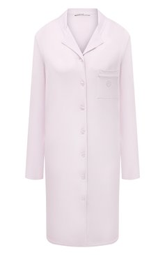 Женская сорочка LOUIS FERAUD светло-розового цвета, арт. 3883031 | Фото 1 (Рукава: Длинные; Длина Ж (юбки, платья, шорты): Мини; Материал внешний: Лиоцелл, Растительное волокно)