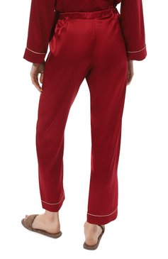 Жен�ская шелковая пижама PRIMROSE бордового цвета, арт. 1W.502RB.S015 | Фото 6 (Материал внешний: Шелк; Материал сплава: Проставлено; Нос: Не проставлено)