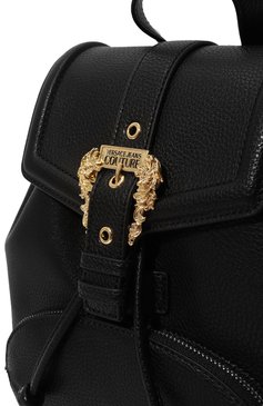 Женский рюкзак VERSACE JEANS COUTURE черного цвета, арт. 74VA4BF8/ZS413 | Фото 3 (Размер: medium; Материал: Текстиль; Стили: Кэжуэл)