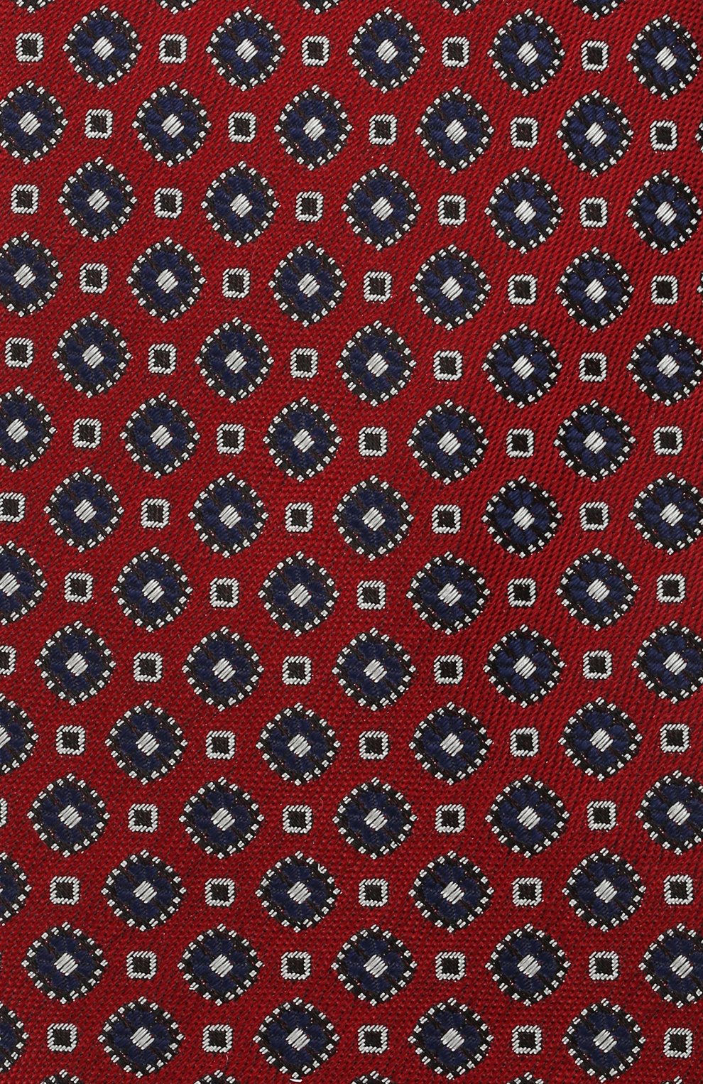 Мужской шелковый галстук CANALI красного цвета, арт. 18/HJ03078 | Фото 3 (Принт: С принтом; Материал: Текстиль, Шелк)