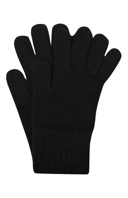 Детские шерстяные перчатки DOLCE & GABBANA черного цвета, арт. LBKA66/JAVYI | Фото 1 (Материал: Шерсть, Текстиль; Региональные ограничения белый список (Axapta Mercury): RU)