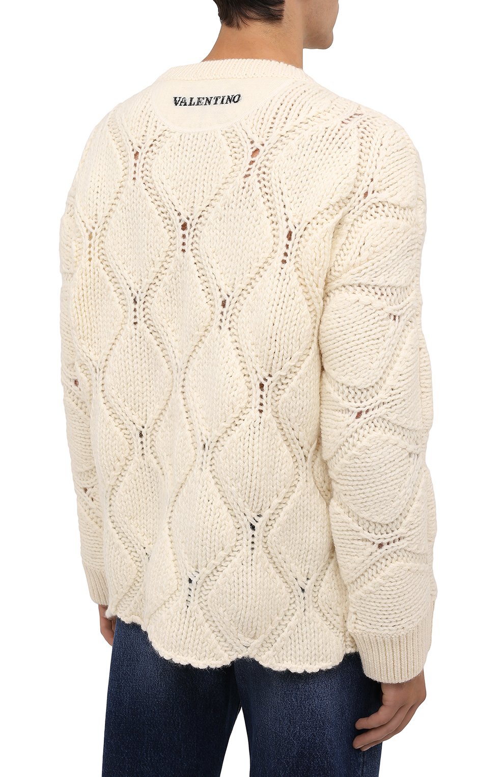 Шерстяной свитер Valentino WV3KC15H7JR Фото 4
