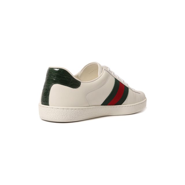 Кожаные кеды Ace Gucci  386750 A3830 Фото 5