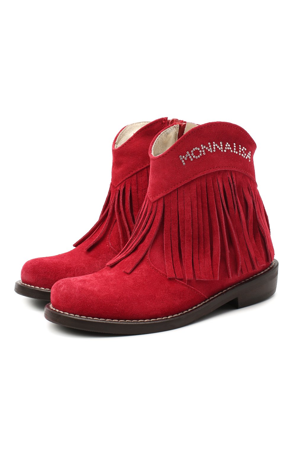 Замшевые ботинки Monnalisa 8C6017