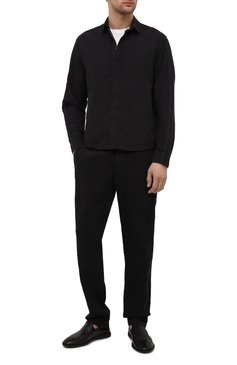 Мужские кожаные лоферы OFFICINE CREATIVE черного цвета, арт. M0REIRA/001/NAPPAH | Фото 2 (Материал внешний: Кожа; Материал внутренний: Натуральная кожа; Стили: Кэжуэл)