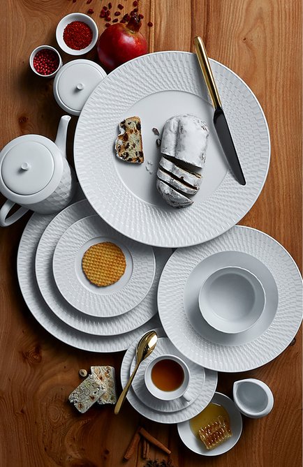 Суповая тарелка twist blanc BERNARDAUD белого цвета, арт. 1836/23 | Фото 2 (Ограничения доставки: fragile-2)