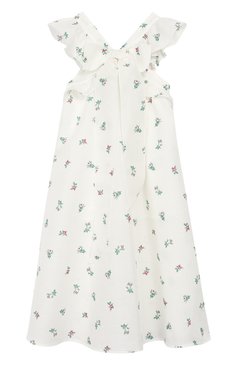 Детское платье из льна и хлопка PHILOSOPHY DI LORENZO SERAFINI KIDS белого цвета, арт. PJAB81/LC76/VH011/L-XL | Фото 1 (Рукава: Короткие; Случай: Повседневный; Региональные ограничения белый список (Axapta Mercury): Не проставлено; Материал сплава: Проставлено; Материал внешний: Хлопок, Лен; Девочки Кросс-КТ: Платье-одежда; Драгоценные камни: Проставлено; Материал подклада: Хлопок; Ростовка одежда: 12 лет | 152 см, 13 - 15 лет | 158 см)