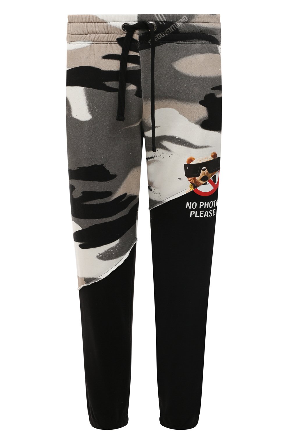 Хлопковые брюки Diego Venturino D3S3PNTD0UBLE2, цвет чёрный, размер 44