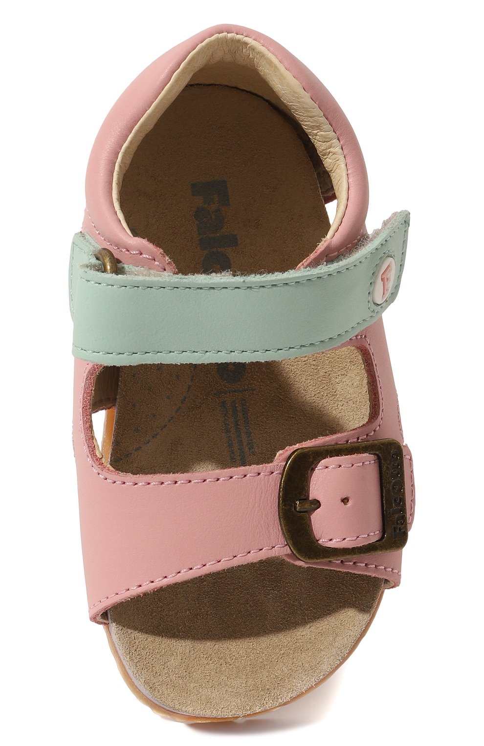 Детские кожаные сандалии FALCOTTO розового цвета, арт. 1500737/03/23 | Фото 4 (Материал внутренний: Натуральная кожа; Материал сплава: Проставлено; Нос: Не проставлено)