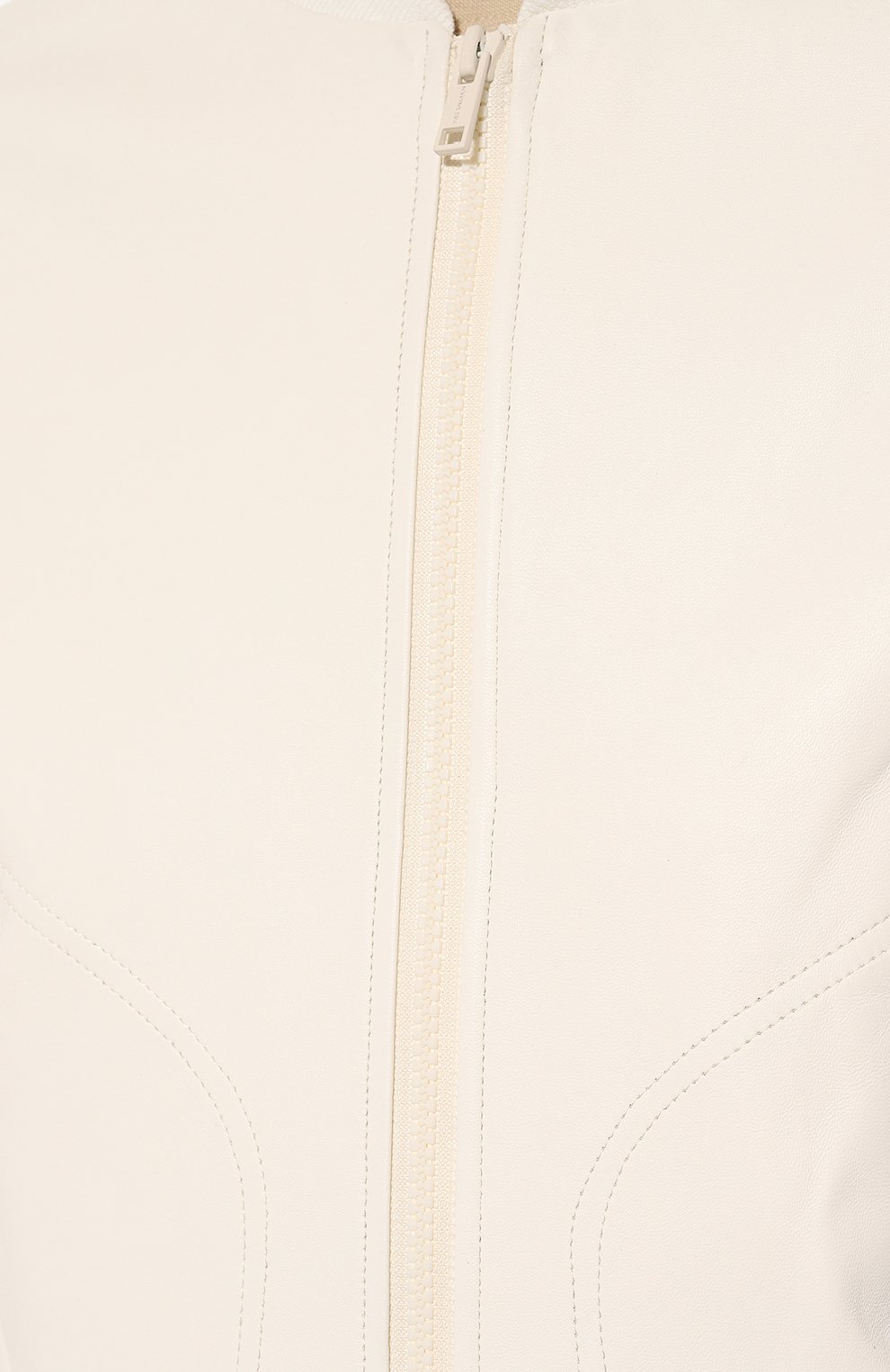 Женская кожаная куртка YS ARMY PARIS белого цвета, арт. 23EFV00354A45W | Фото 5 (Кросс-КТ: Куртка; Рукава: Длинные; Стили: Гранж; Материал сплава: Проставлено; Материал подклада: Синтетический материал; Материал внешний: Натуральная кожа; Драгоценные камни: Проставлено; Женское Кросс-КТ: Замша и кожа; Длина (верхняя одежда): Короткие)
