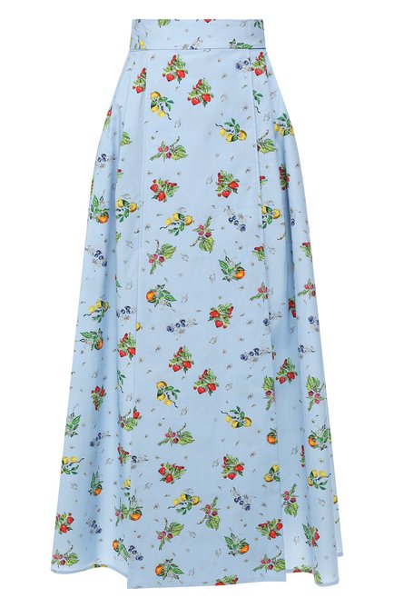 Женская хлопковая юбка WEILL голубого цвета по цене 45350 руб., арт. 102117 | Фото 1