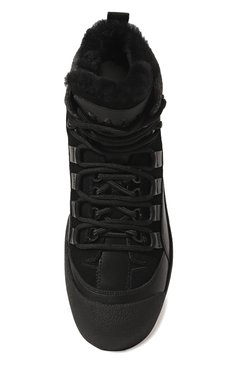 Мужские кожаные ботинки BALLY черного цвета, арт. 602517/25978 | Фото 6 (Материал утеплителя: Натуральный мех; Мужское Кросс-КТ: Ботинки-обувь, зимние ботинки; Подошва: Массивная)