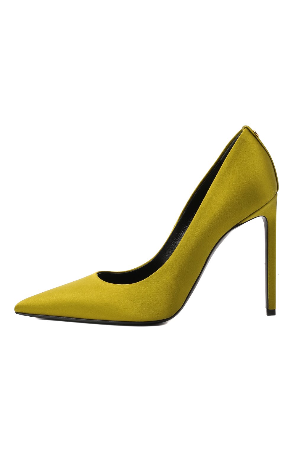 Женские текстильные туфли t-screw TOM FORD светло-зеленого цвета, арт. W2325T-STA | Фото 4 (Материал внешний: Текстиль; Каблук высота: Высокий; Материал внутренний: Натуральная кожа; Материал сплава: Проставлено; Каблук тип: Шпилька; Подошва: Плоская)