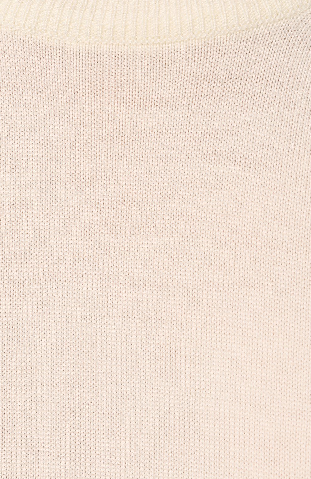 Женский шерстяной пуловер JIL SANDER белого цвета, арт. J04GP0001/J14532 | Фото 5 (Материал внешний: Шерсть; Рукава: Длинные; Длина (для топов): Стандартные; Женское Кросс-КТ: Пуловер-одежда; Стили: Кэжуэл)