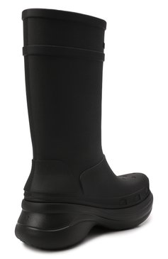 Мужские резиновые сапоги balenciaga x crocs BALENCIAGA черного цвета, арт. 677384/W1S8E | Фото 5 (Каблук высота: Высокий; Материал утеплителя: Без утеплителя; Материал внутренний: Текстиль; Кросс-КТ: резиновые; Подошва: Массивная; Мужское Кросс-КТ: Сапоги-обувь; Материал внешний: Резина)