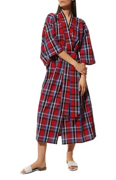 Женское хлопковое кимоно KLEED LOUNGEWEAR красного цвета, арт. MASAI KIM0N0 | Фото 3 (Случай: Повседневный; Женское Кросс-КТ: Платье-пляжная одежда, Платье-одежда; Региональные ограничения белый список (Axapta Mercury): Не проставлено; Материал сплава: Проставлено; Нос: Не проставлено; Материал внешний: Хлопок; Стили: Спорт-шик, Бохо; Длина Ж (юбки, платья, шорты): Миди; Драгоценные камни: Проставлено; Рукава: 3/4)