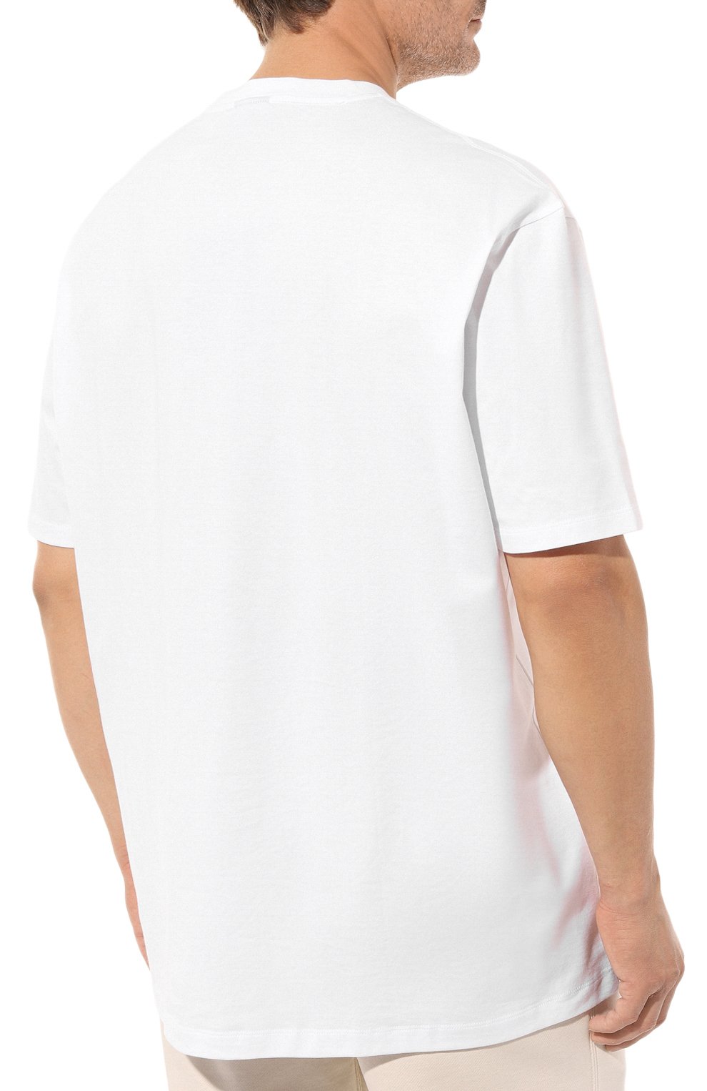 Хлопковая футболка Paul&Shark 22411044/3XL-6XL, цвет белый, размер 58 22411044/3XL-6XL - фото 4
