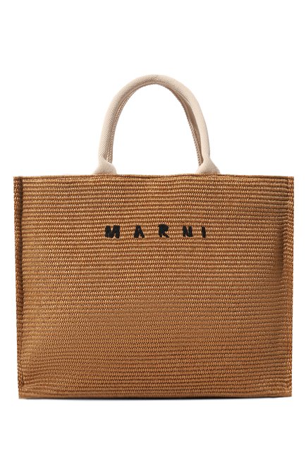 Женский сумка-тоут basket large MARNI бежевого цвета по цене 517500 тенге, арт. SHMP0078U0/P3860 | Фото 1