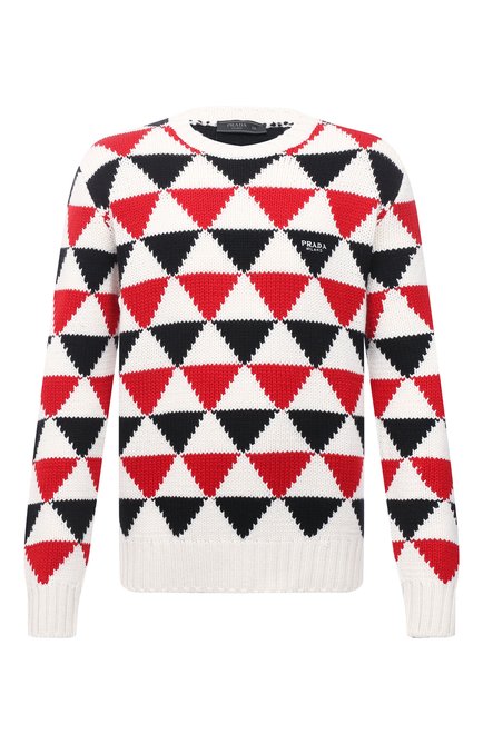 Мужской кашемировый свитер PRADA разноцветного цвета по цене 325000 руб., арт. UMB338-10O6-F0N98-212 | Фото 1