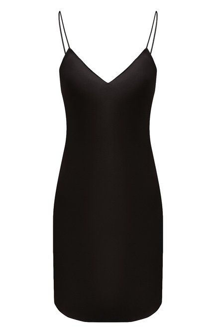 Женская шелковая сорочка LUNA DI SETA черного цвета, арт. VLST08008 | Фото 1 (Материал внешний: Шелк)