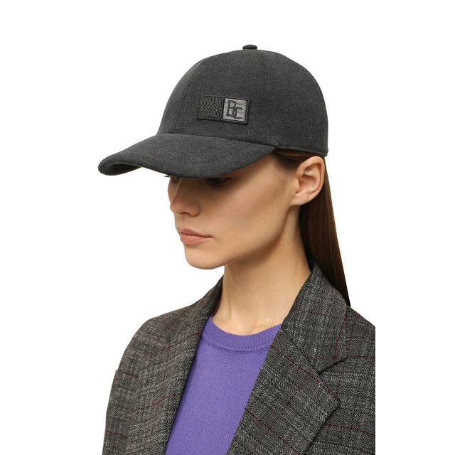 Хлопковая бейсболка Brunello Cucinelli MCAP90180P Фото 2