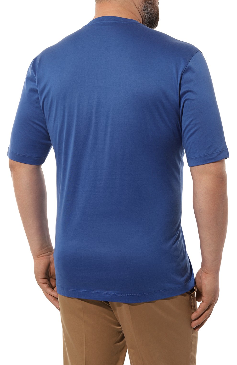 Мужская хлопковая футболка ZILLI синего цвета, арт. MBZ-NT550-VERT1/MC01/62-64 | Фото 4 (Принт: С принтом; Big sizes: Big Sizes; Материал сплава: Проставлено; Материал внешний: Хлопок; Драгоценные камни: Проставлено; Стили: Кэжуэл)