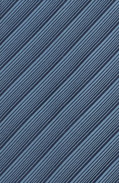 Мужской шелковый галстук HUGO голубого цвета, арт. 50434550 | Фото 3 (Принт: С принтом; Материал: Текстиль, Шелк)