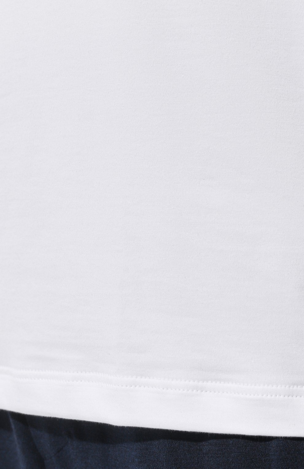 Мужская хлопковая футболка HANRO белого цвета, арт. 073089. | Фото 5 (Кросс-КТ: домашняя одежда; Рукава: Короткие; Длина (для топов): Стандартные; Материал сплава: Проставлено; Материал внеш ний: Хлопок; Драгоценные камни: Проставлено)
