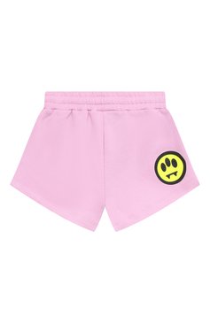 Детские хлопковые шорты BARROW розового цвета, арт. 033042 | Фото 2 (Случай: Повседневный; Материал сплава: Проставлено; Нос: Не проставлено; Материал внешний: Хлопок)