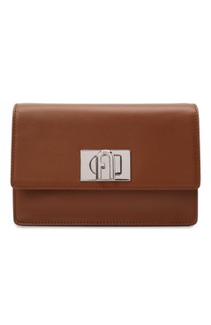 Женская сумка furla 1927 soft mini FURLA коричневого цвета, арт. WB00339/AX0748 | Фото 1 (Сумки-технические: Сумки через плечо; Материал: Натуральная кожа; Размер: mini; Ремень/цепочка: На ремешке)