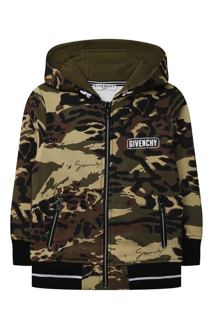 Детский хлопковая толстовка GIVENCHY хаки цвета, арт. H25230 | Фото 1 (Мальчики Кросс-КТ: Толстовка-одежда; Рукава: Длинные; Материал внешний: Хлопок; Региональные ограничения белый список (Axapta Mercury): RU; Ростовка одежда: 10 - 11 лет | 140 - 146см, 12 лет | 152 см, 4 года | 104 см, 5 лет | 110 см, 6 лет | 116 см, 8 лет | 128 см)
