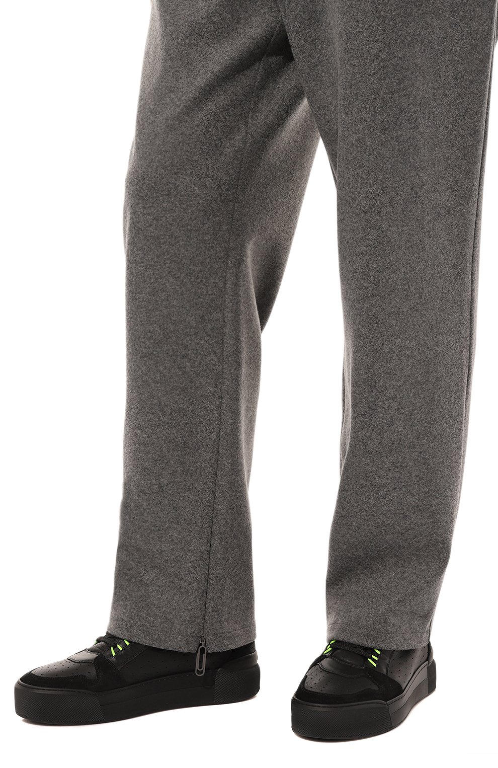 Мужские кожаные кеды VIC MATIE черного цвета, арт. 1C6150U_V02BE0TB10 | Фото 3 (Материал внутренний: Натуральная кожа; Стили: Классический; Материал утеплителя: Без утеплителя; Подошва: Массивная)