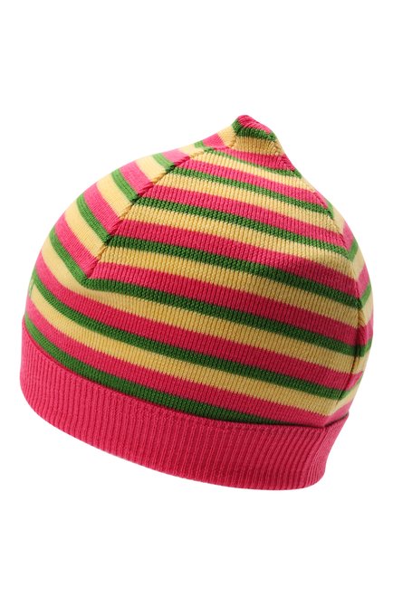Детского шерстяная шапка GUCCI разноцветного цвета, арт. 658497/3K206 | Фото 2 (Материал: Шерсть, Текстиль)
