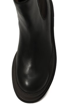 Женские комбинированные ботинки SEE BY CHLOÉ черного цвета, арт. SB39030A16027001 | Фото 6 (Материал внешний: Текстиль; Подошва: Платформа; Материал сплава: Проставлено; Каблук высота: Средний; Материал утеплителя: Без утеплителя; Женское Кросс-КТ: Челси-ботинки; Драгоценные камни: Проставлено)