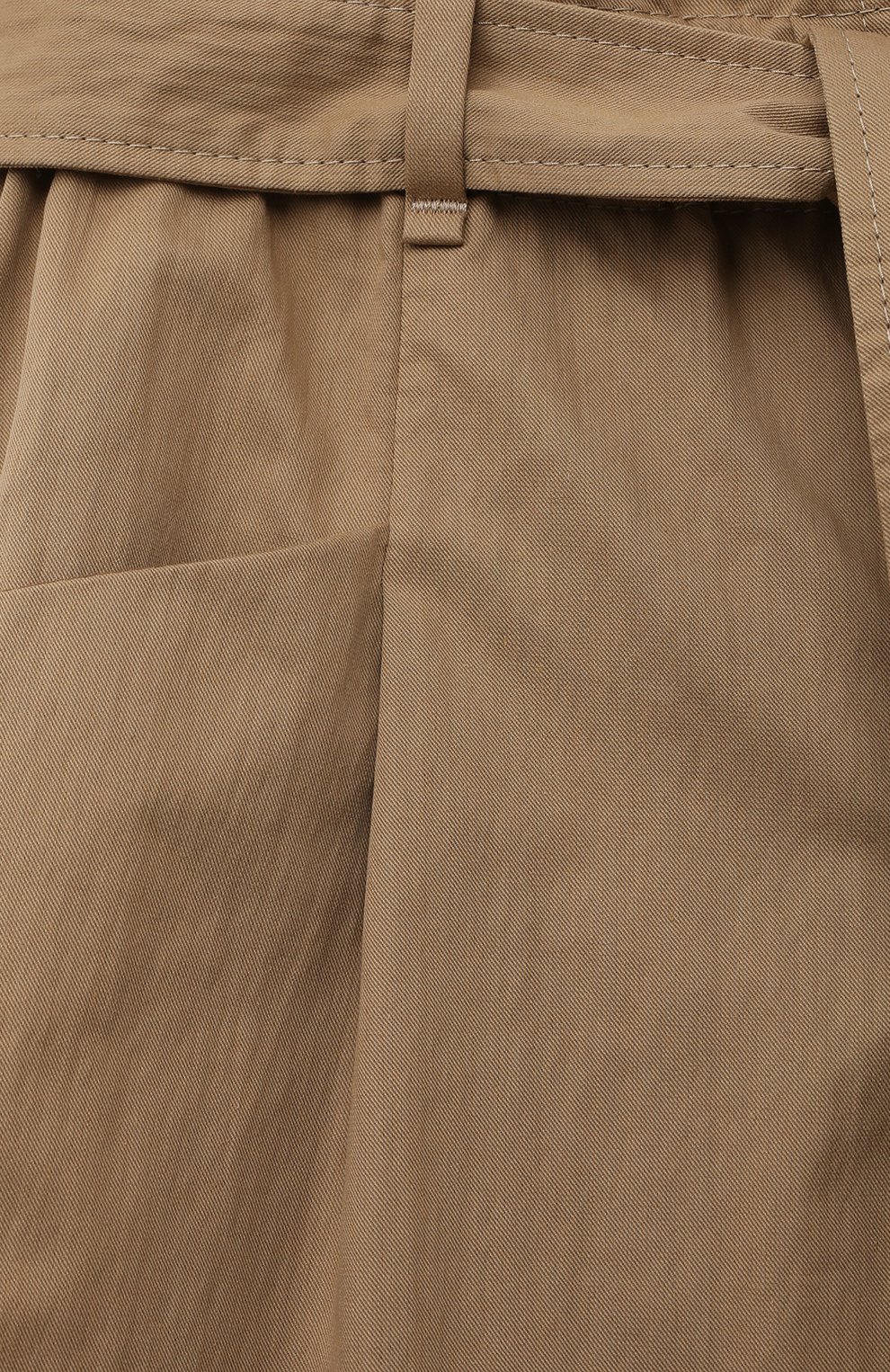 Детские хлопковые брюки BRUNELLO CUCINELLI светло-коричневого цвета, арт. B0F48P057C | Фото 3 (Случай: Повседневный; Материал внешний: Хлопок)